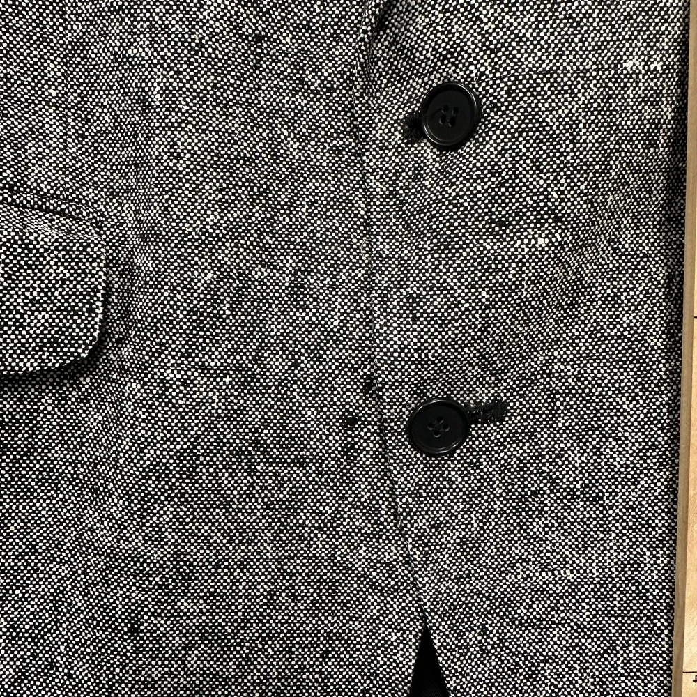 Vintage Roberto Vasalli 100% Silk Tweed Sport Coat Mens R42 Gray Yugoslavia‎